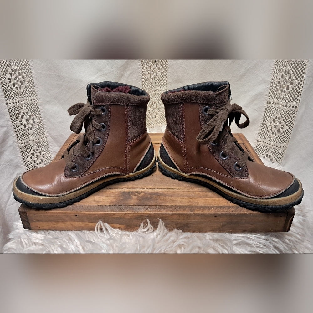 Merrell Tremblant Mid-Polar Waterproof Two-Tone Brown Boots Size 7.5 - Picture 2 of 9